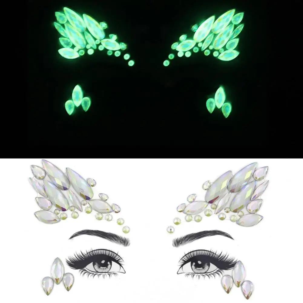 Faux Resin Rhinestone Luminous Temporary Tattoo Stickers Makeup Jewelry Glitter Sticky Temporary Tattoo For Women for Clubbing
Faux Resin Rhinestone Luminous Temporary Tattoo Stickers Makeup Jewelry Glitter Sticky Temporary Tattoo For Women for Clubbing