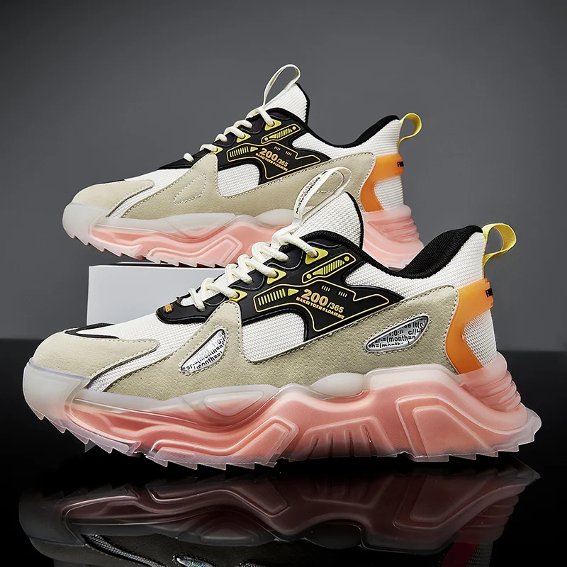 Men's Casual Shoes Fashion Fashion Outdoor Platform Sneakers Leisure Male Sports Lace-Up Old Dady Shoes 2021 Spring
Men's Casual Shoes Fashion Fashion Outdoor Platform Sneakers Leisure Male Sports Lace-Up Old Dady Shoes 2021 Spring