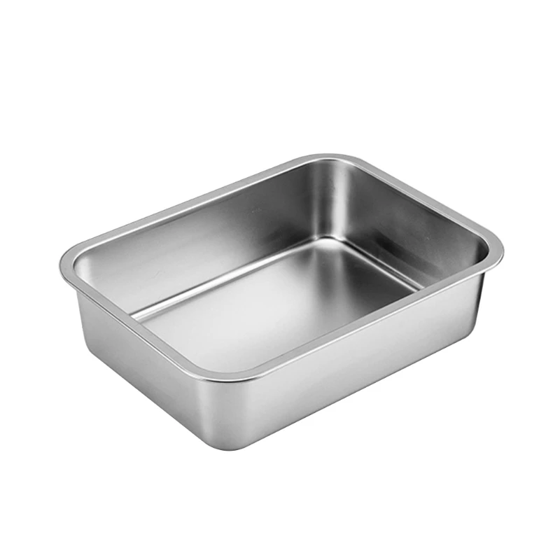 Rust Proof Litter Box Stainless Steel Litter Box for Cat Easy Entry Odor Control Non-toxic and Odorless for Indoor Cat
Rust Proof Litter Box Stainless Steel Litter Box for Cat Easy Entry Odor Control Non-toxic and Odorless for Indoor Cat