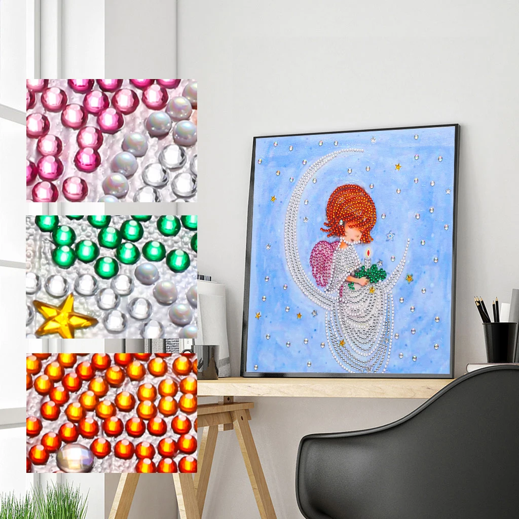 JIEME Angel 5D Special Shaped Diamond Painting Kit Mosaic Embroidery Art Full Drill Glue Poured Canvas Home
JIEME Angel 5D Special Shaped Diamond Painting Kit Mosaic Embroidery Art Full Drill Glue Poured Canvas Home