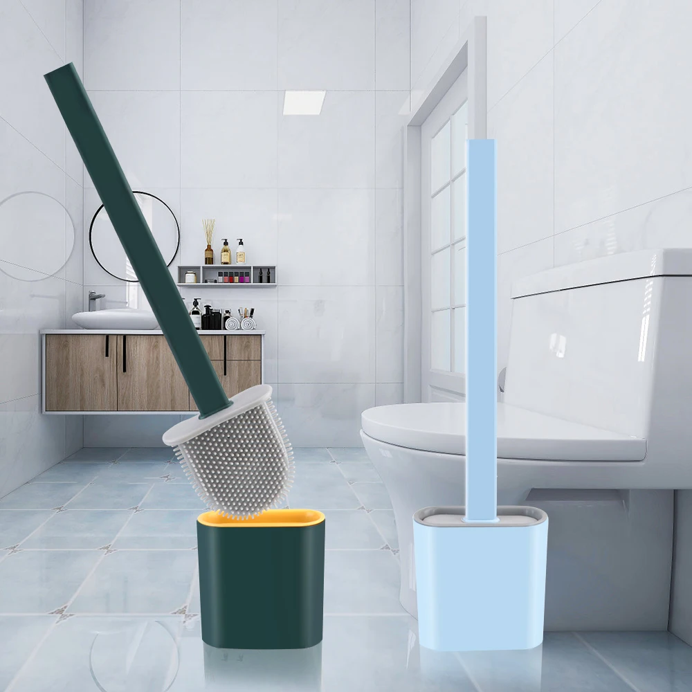 Bathroom Accessories Silicone Toilet Brush Cleaning Brush with Base Rubber Head Holder Floor-Standing Bathroom Cleaning Set
Bathroom Accessories Silicone Toilet Brush Cleaning Brush with Base Rubber Head Holder Floor-Standing Bathroom Cleaning Set