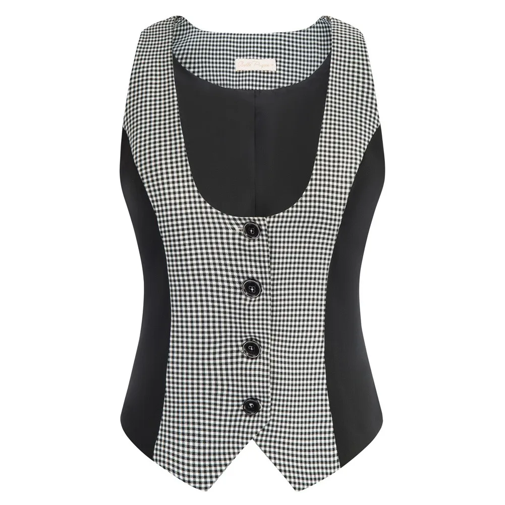 BP Women Contrast Color Vest Coat Single Breasted Handkerchief Hem Waistcoat Back Waist With Strap Just Best Fit Contrast Color
BP Women Contrast Color Vest Coat Single Breasted Handkerchief Hem Waistcoat Back Waist With Strap Just Best Fit Contrast Color