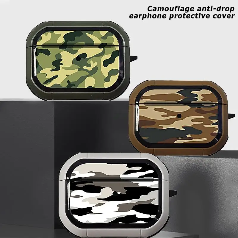Full Coverage Eaphone Case For Apple Airpods Pro Camouflage Pattern Wireless Earphone Case On For Apple Airpods 3 With Keychain
Full Coverage Eaphone Case For Apple Airpods Pro Camouflage Pattern Wireless Earphone Case On For Apple Airpods 3 With Keychain