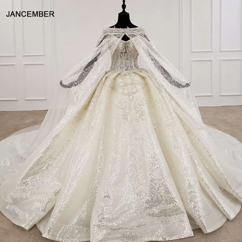 HTL1192 Sparkly Wedding Dresses 2020 Strapless Appliques Beading Ball Gown Bride Dress With Cape Shiny
HTL1192 Sparkly Wedding Dresses 2020 Strapless Appliques Beading Ball Gown Bride Dress With Cape Shiny