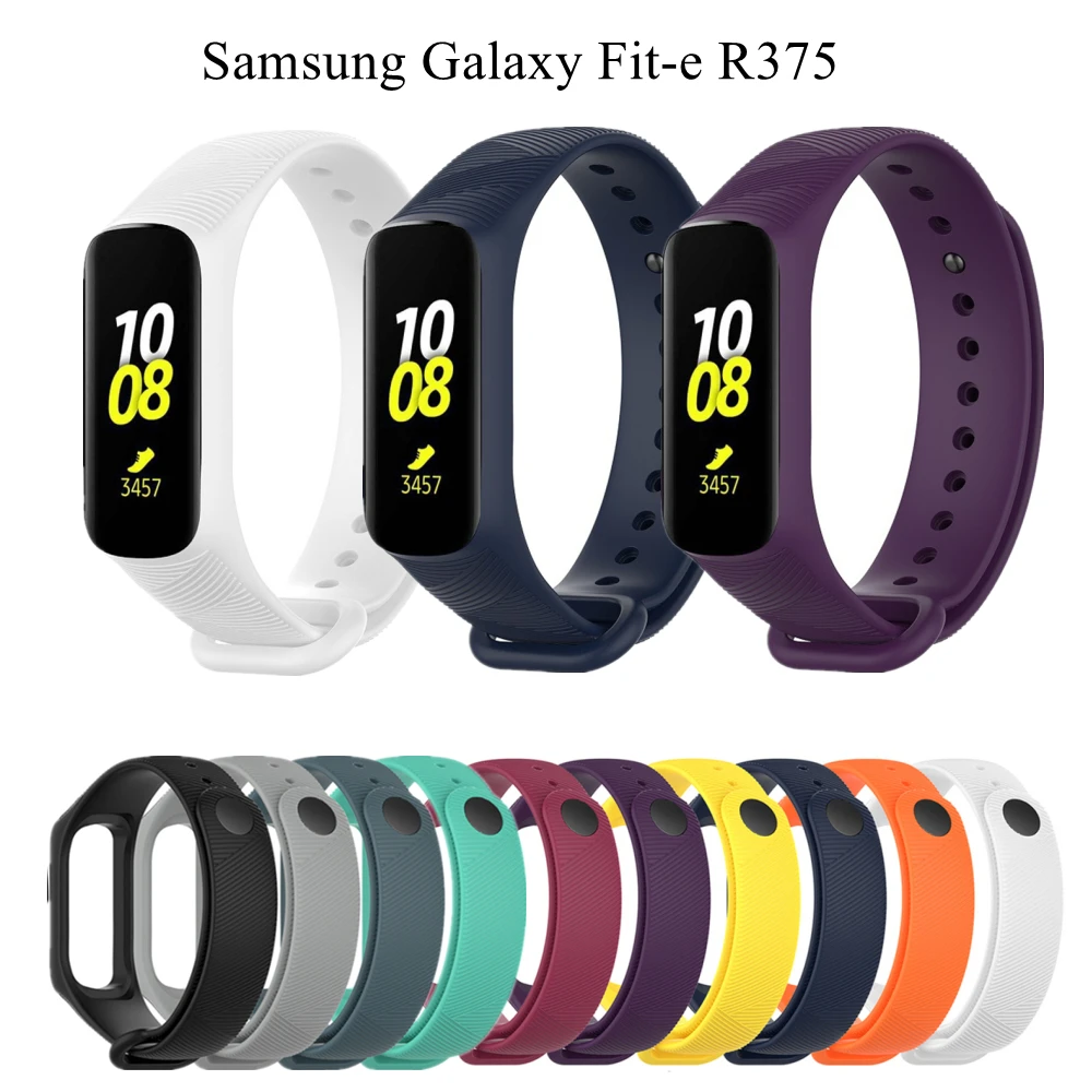Ремешок для Samsung Galaxy Fit-e R375, спортивный мягкий силиконовый браслет, сменный ремешок для наручных часов для Galaxy Fit-E R375
Ремешок для Samsung Galaxy Fit-e R375, спортивный мягкий силиконовый браслет, сменный ремешок для наручных часов для Galaxy Fit-E R375