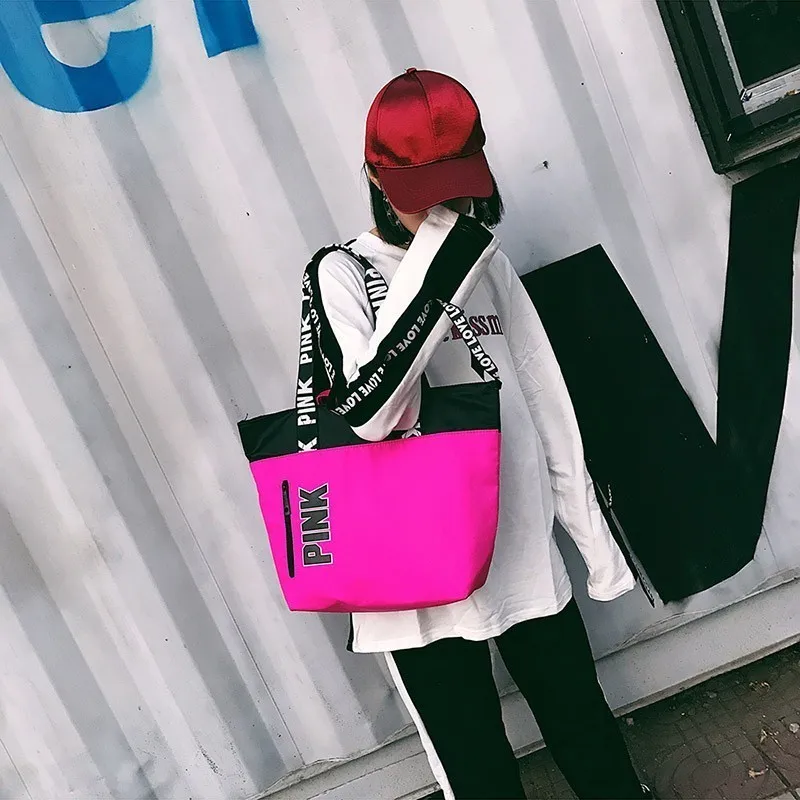 SNUGUG Outdoor Women's Sport Bag Nylon Ladies Handbags Travel Portable Pink Gym Bags Women Waterproof Fitness Bag For Training
SNUGUG Outdoor Women's Sport Bag Nylon Ladies Handbags Travel Portable Pink Gym Bags Women Waterproof Fitness Bag For Training