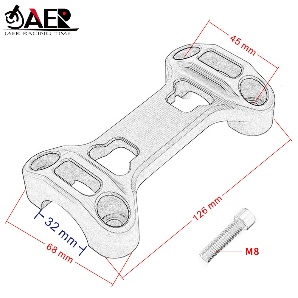 Handlebar Fat Bar Riser Clamp Top Support Motorcycle CNC Handle Bar Clamp Risers Top For BMW R1200GS ADV LC
Handlebar Fat Bar Riser Clamp Top Support Motorcycle CNC Handle Bar Clamp Risers Top For BMW R1200GS ADV LC
