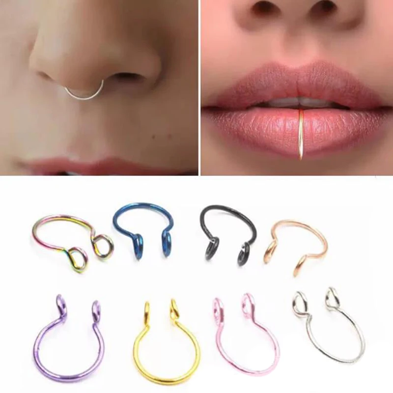 1pcs U Shaped Fake Nose Ring Hoop Septum Rings Stainless Steel Nose Piercing Fake Piercing Oreja Pircing Jewelry
1pcs U Shaped Fake Nose Ring Hoop Septum Rings Stainless Steel Nose Piercing Fake Piercing Oreja Pircing Jewelry