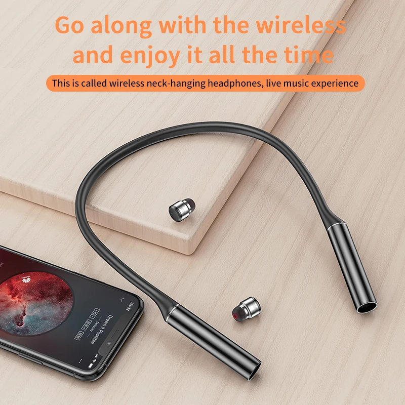 Neck Bluetooth 5.1 Headset Sports Waterproof Magnetic Earbud Type Binaural Wireless Call Music Earphones With MIC G30 Hanging
Neck Bluetooth 5.1 Headset Sports Waterproof Magnetic Earbud Type Binaural Wireless Call Music Earphones With MIC G30 Hanging