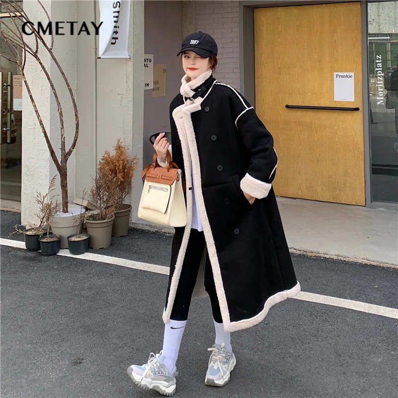 Женская винтажная куртка-оверсайз, осенне-зимняя Свободная куртка средней длины в корейском ретро-стиле с подкладкой из овечьей шерсти
Женская винтажная куртка-оверсайз, осенне-зимняя Свободная куртка средней длины в корейском ретро-стиле с подкладкой из овечьей шерсти