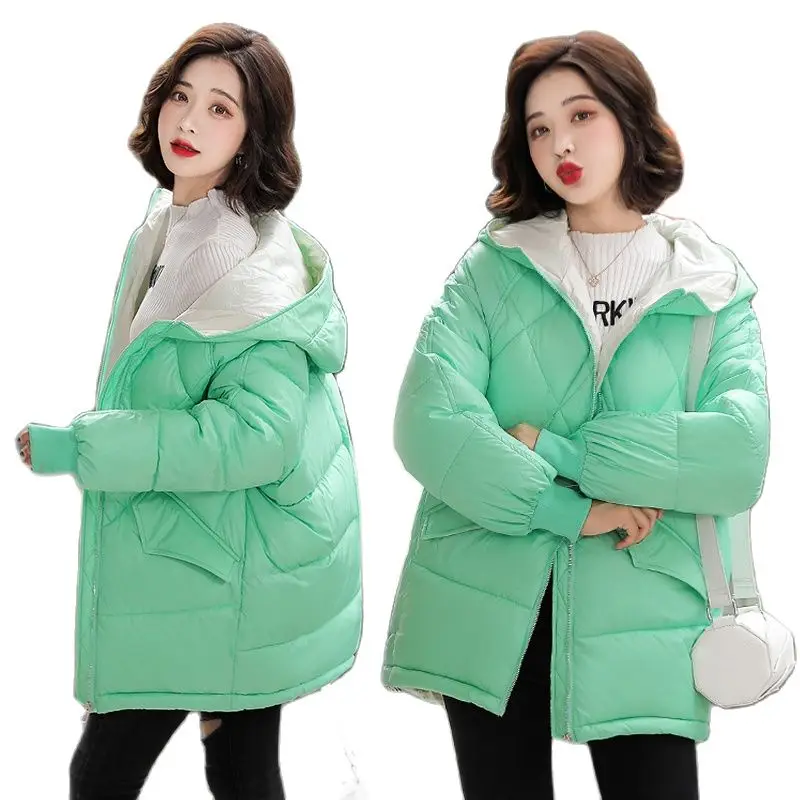 2022 Корейская зимняя Глянцевая парка с капюшоном, верхняя одежда, женские хлопковые Элегантные короткие пальто с подкладкой, Женская парка, ...
2022 Корейская зимняя Глянцевая парка с капюшоном, верхняя одежда, женские хлопковые Элегантные короткие пальто с подкладкой, Женская парка, ...