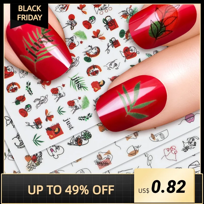 Abstract Image Lady Face Nail Stickers Transfer Colorful Stickers Fashion Nail Art Geometric Adhesive Sticker Nail Decoration
Abstract Image Lady Face Nail Stickers Transfer Colorful Stickers Fashion Nail Art Geometric Adhesive Sticker Nail Decoration