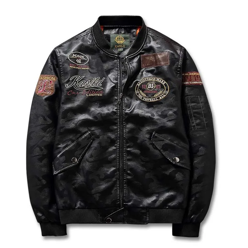 Mcikkny Mens Camouflage Printed Leather Jackets Spring Motorcycle Pu Leather Outwear Coats For Male Size M-4XL
Mcikkny Mens Camouflage Printed Leather Jackets Spring Motorcycle Pu Leather Outwear Coats For Male Size M-4XL