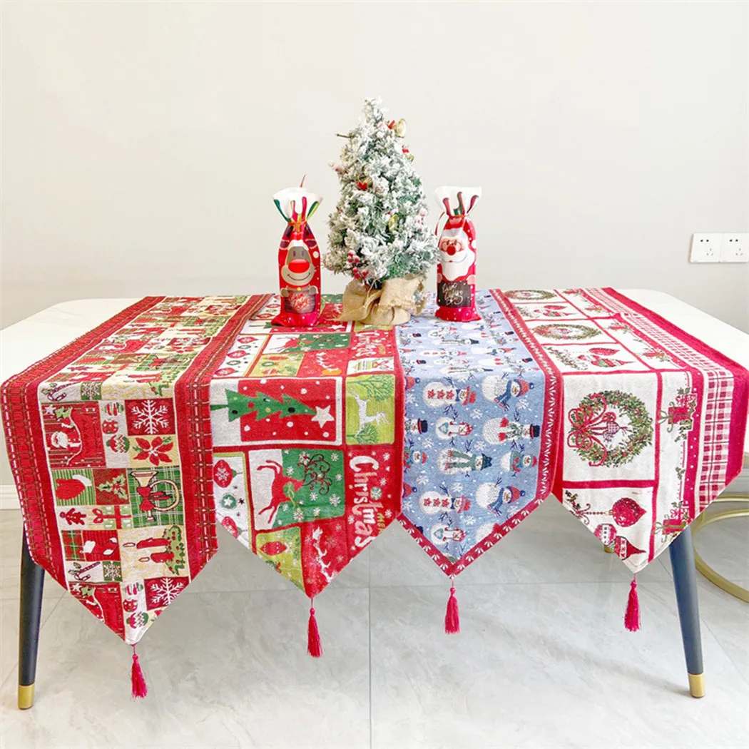 Christmas Table Runner Tablecloth 2022 New Year's Decor Table Flag For Home Xmas Ornaments Dinner Party Decor 33*180cm
Christmas Table Runner Tablecloth 2022 New Year's Decor Table Flag For Home Xmas Ornaments Dinner Party Decor 33*180cm