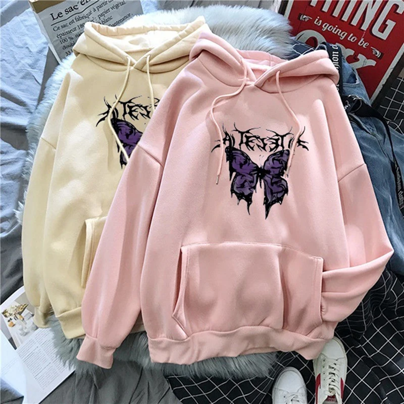 Harajuku Butterfly Print Hoodie Women Aesthetic Hoodie Spring Ladies Hoodie Streetwear Winter Gothic Style Hoodies Sweatshirts
Harajuku Butterfly Print Hoodie Women Aesthetic Hoodie Spring Ladies Hoodie Streetwear Winter Gothic Style Hoodies Sweatshirts
