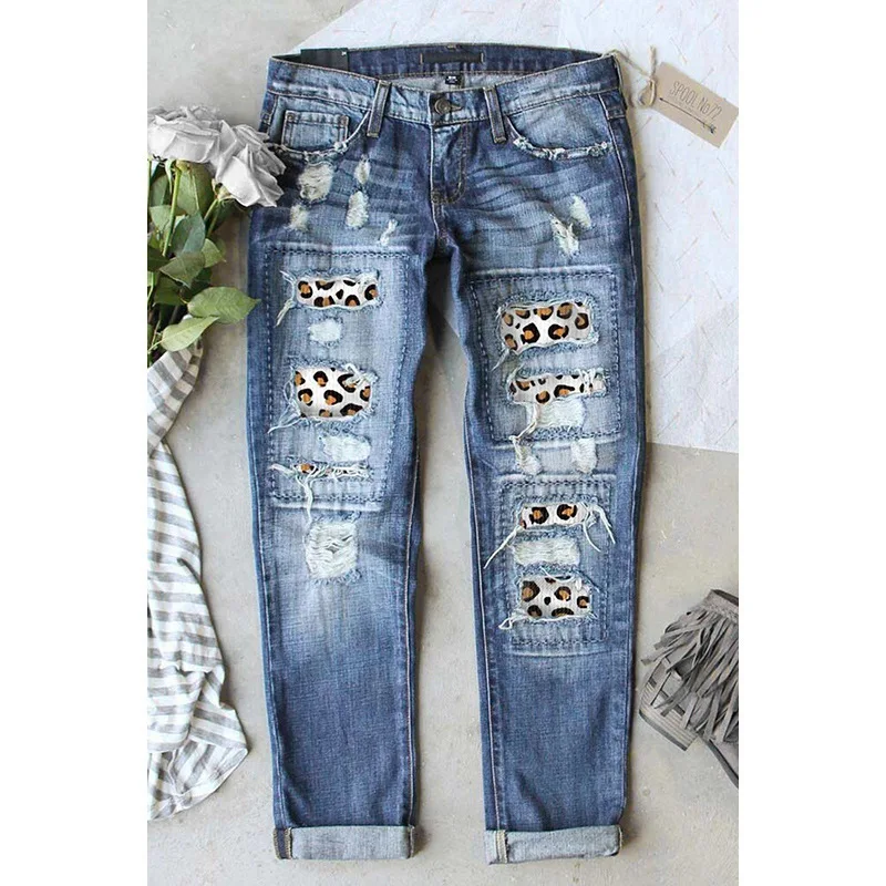 Women's Jeans Red Ripped Plaid Women's Jeans Trousers Women Fashion Patch Pactwork Long Jeans Denim Pants Trousers
Women's Jeans Red Ripped Plaid Women's Jeans Trousers Women Fashion Patch Pactwork Long Jeans Denim Pants Trousers
