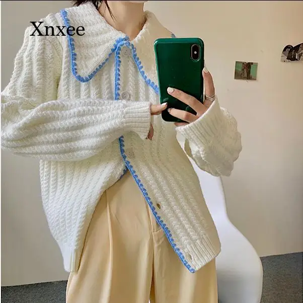 Full Sleeve Twisted Knitted Cardigan Sweet Tops Women Korean All Match Sweater Jumpers Solid Vintage Elegant Ladies Knitwear
Full Sleeve Twisted Knitted Cardigan Sweet Tops Women Korean All Match Sweater Jumpers Solid Vintage Elegant Ladies Knitwear