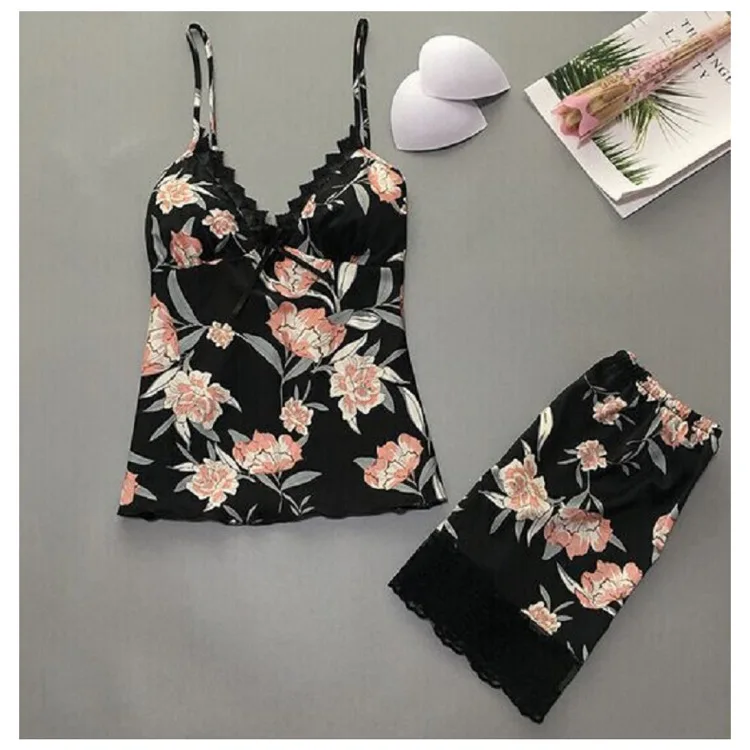 Women's Pajama Suit 2-Piece Printed Lace Sleeveless Sexy Pajamas Casual Pajamas Pajamas for Women
Women's Pajama Suit 2-Piece Printed Lace Sleeveless Sexy Pajamas Casual Pajamas Pajamas for Women