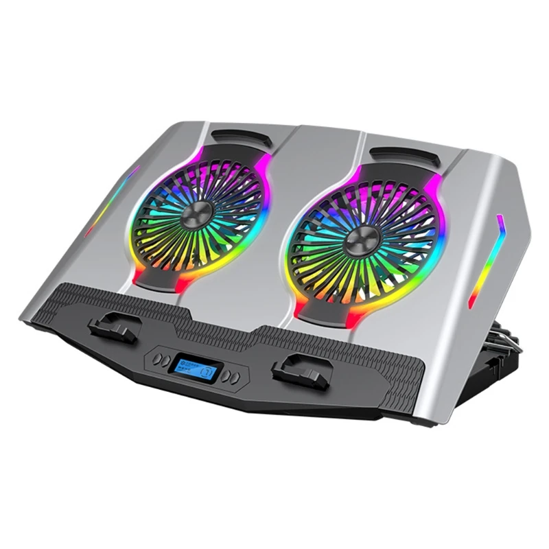 Aluminum Alloy Laptop Holder With USB RGB Cooling Fans Portable Tablets Stand Bracket for Notebook PC Pad Base Rack
Aluminum Alloy Laptop Holder With USB RGB Cooling Fans Portable Tablets Stand Bracket for Notebook PC Pad Base Rack