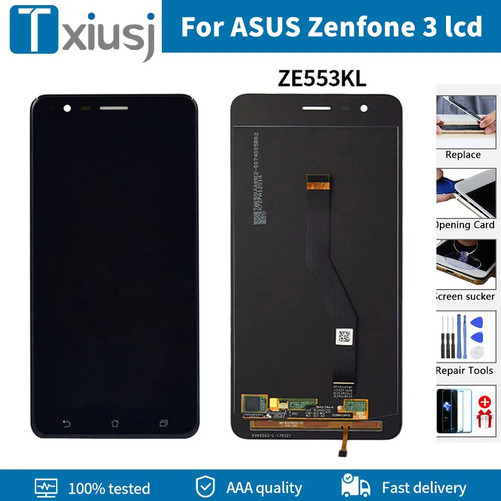 

5.5"Original for Asus ZenFone 3 Zoom ZE553KL ZE553 Z01HDA LCD Display Touch Screen Digitizer Assembly with Frame With Free Tools