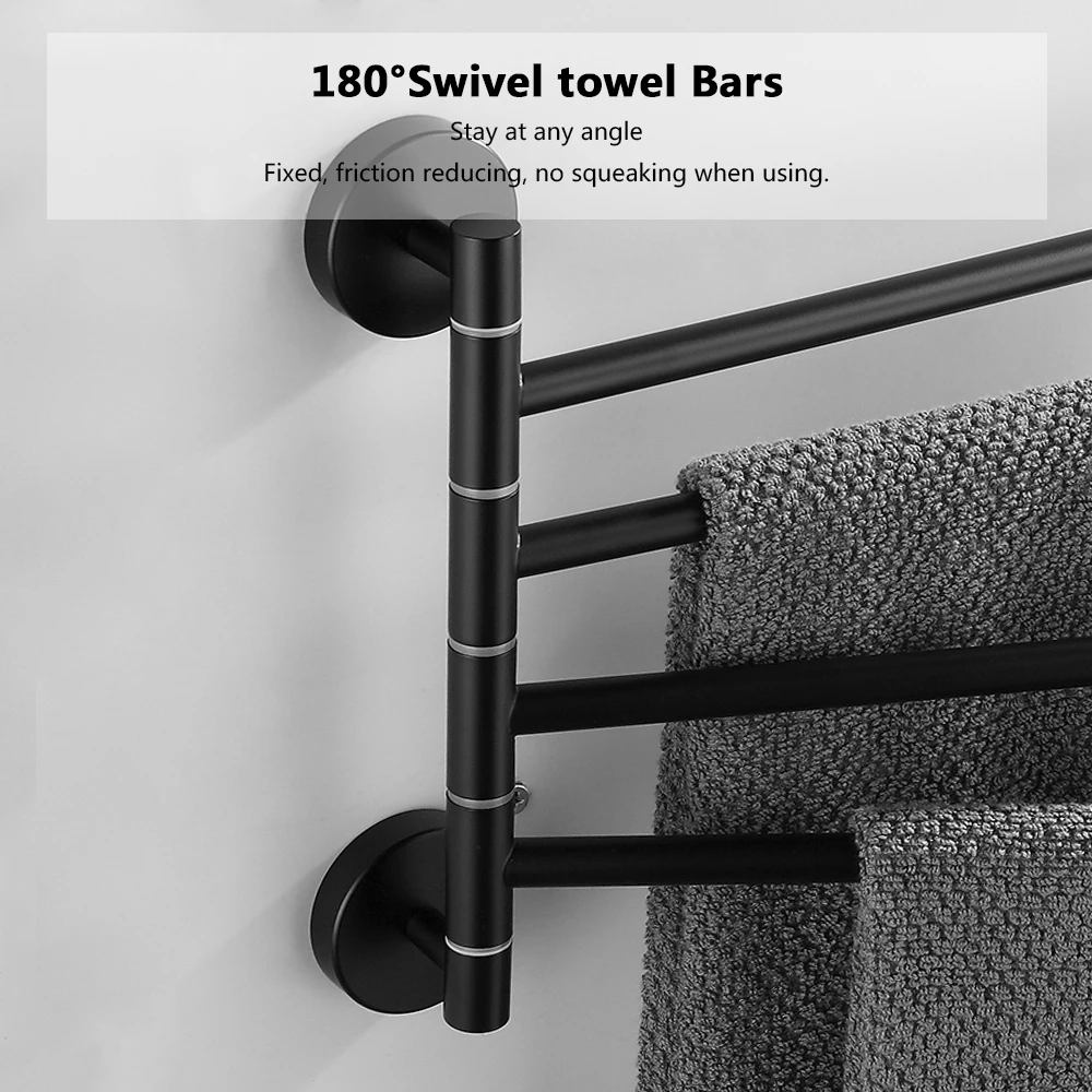 swivel towel bar movable double towel rails chrome polished Matt rubber black bathroom accessories
swivel towel bar movable double towel rails chrome polished Matt rubber black bathroom accessories