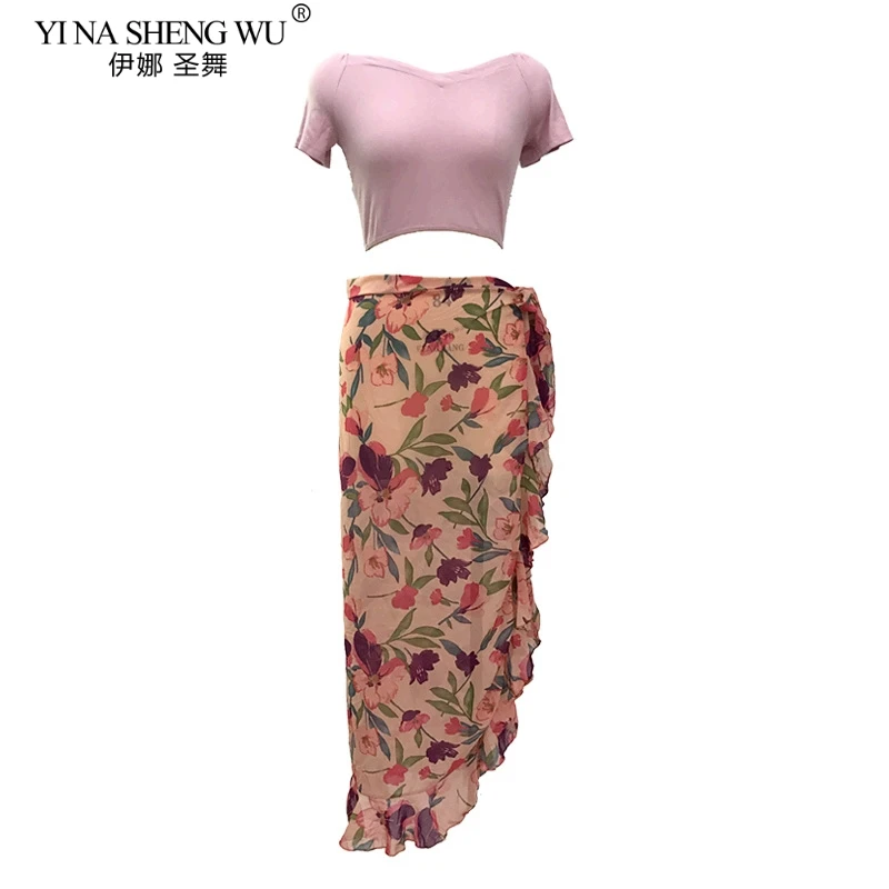 Belly Dance Costume New Women Practice Suit Summer Top+Long Split Skirt Sexy Short Sleeve BellyDancing Dress Performance Clothes
Belly Dance Costume New Women Practice Suit Summer Top+Long Split Skirt Sexy Short Sleeve BellyDancing Dress Performance Clothes