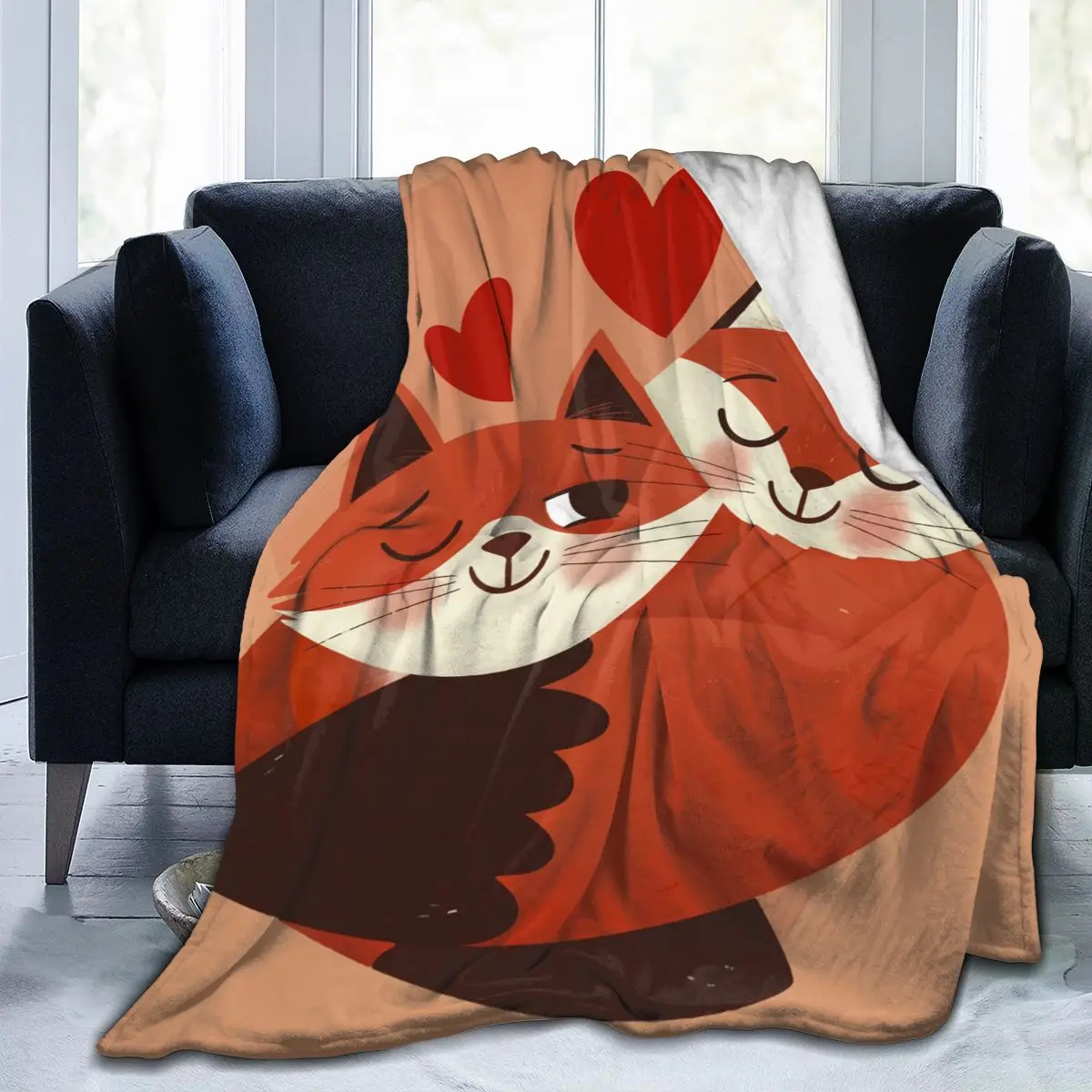 Flannel Blanket Foxes Couplec Ultra-Soft Micro Fleece Blanket for Bathrobe Sofa Bed Travel Home Winter Spring Fall
Flannel Blanket Foxes Couplec Ultra-Soft Micro Fleece Blanket for Bathrobe Sofa Bed Travel Home Winter Spring Fall