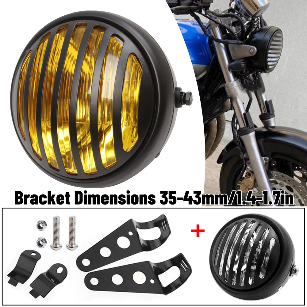 SALE 1PCS Motorcycle Headlight Black Metal Retro Headlight 35W Front Light 12V Fits for Cafe Racer CG125 GN125 Car Accessories
SALE 1PCS Motorcycle Headlight Black Metal Retro Headlight 35W Front Light 12V Fits for Cafe Racer CG125 GN125 Car Accessories