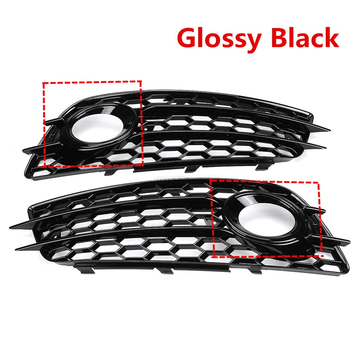 A Pair Car Front Fog Light Lamp Grille Honeycomb Grill Cover For Audi A4 B8 S-Lines S4 Bumper 2008-2012 8K0807681C 8K0807682C
A Pair Car Front Fog Light Lamp Grille Honeycomb Grill Cover For Audi A4 B8 S-Lines S4 Bumper 2008-2012 8K0807681C 8K0807682C