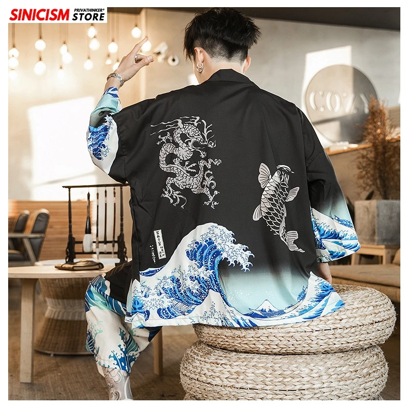 Sinicism Store 2020 летний свободный спортивный костюм с принтом для мужчин мужские шорты