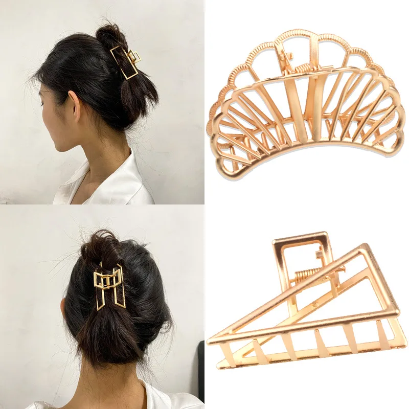 2023 Summer Woman Metal Hair Claws Fashion Accessories Geometric HairpinsHair Crab Girls Make UP Washing Tool Accessories
2023 Summer Woman Metal Hair Claws Fashion Accessories Geometric HairpinsHair Crab Girls Make UP Washing Tool Accessories