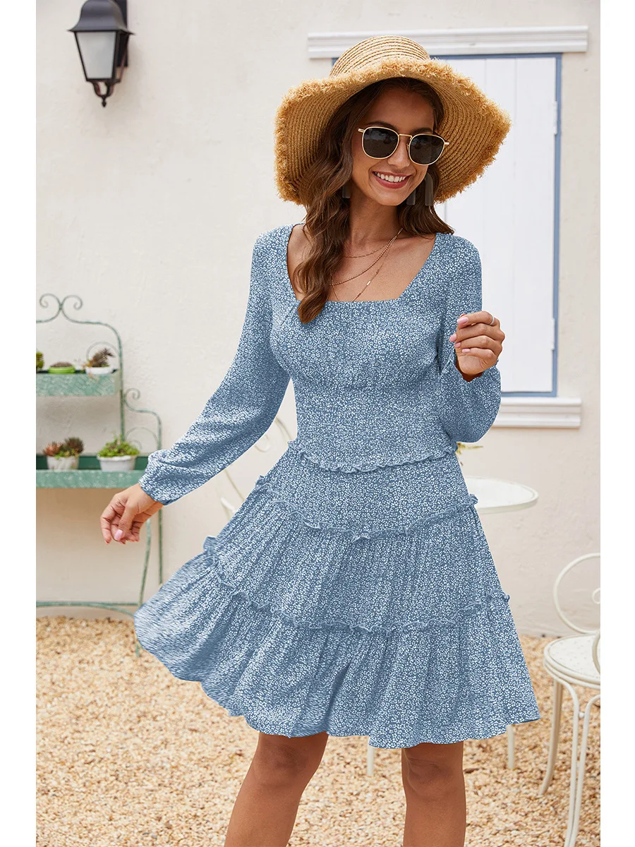 WHooHot New 2021 Women's Dress Waist-to-waist Cotton Shredded Flower Long-sleeved Dress
WHooHot New 2021 Women's Dress Waist-to-waist Cotton Shredded Flower Long-sleeved Dress