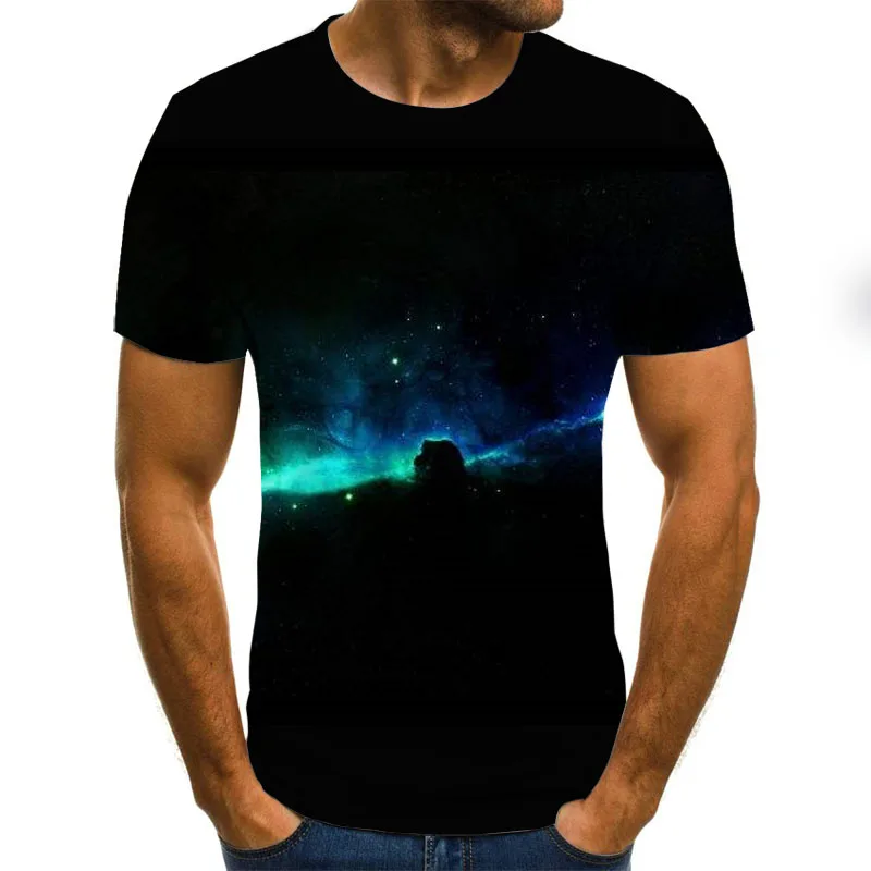 2020 new starry sky T-shirt interstellar fashion short sleeve summer round neck top 3D men / women shirt casual T-shirt
2020 new starry sky T-shirt interstellar fashion short sleeve summer round neck top 3D men / women shirt casual T-shirt