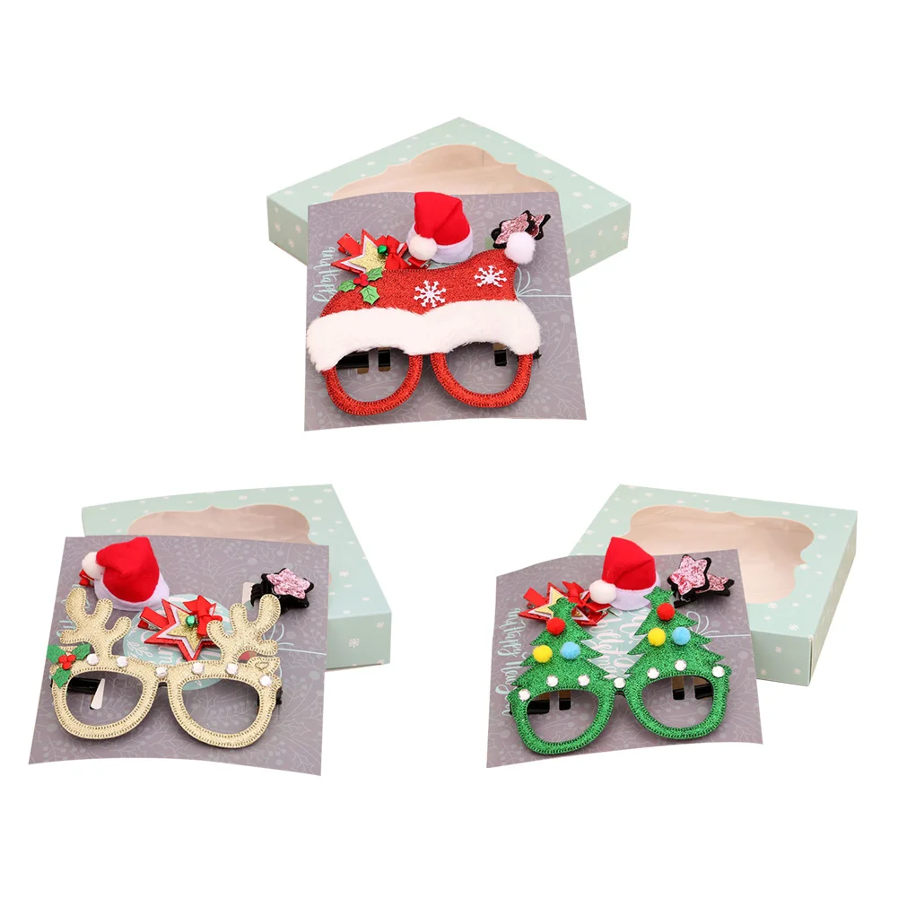 Christmas Decoration Glasses Frame Hairpin Set Santa Xmas Tree Elk Pattern Party Photo Props New Year Gift for Kids
Christmas Decoration Glasses Frame Hairpin Set Santa Xmas Tree Elk Pattern Party Photo Props New Year Gift for Kids