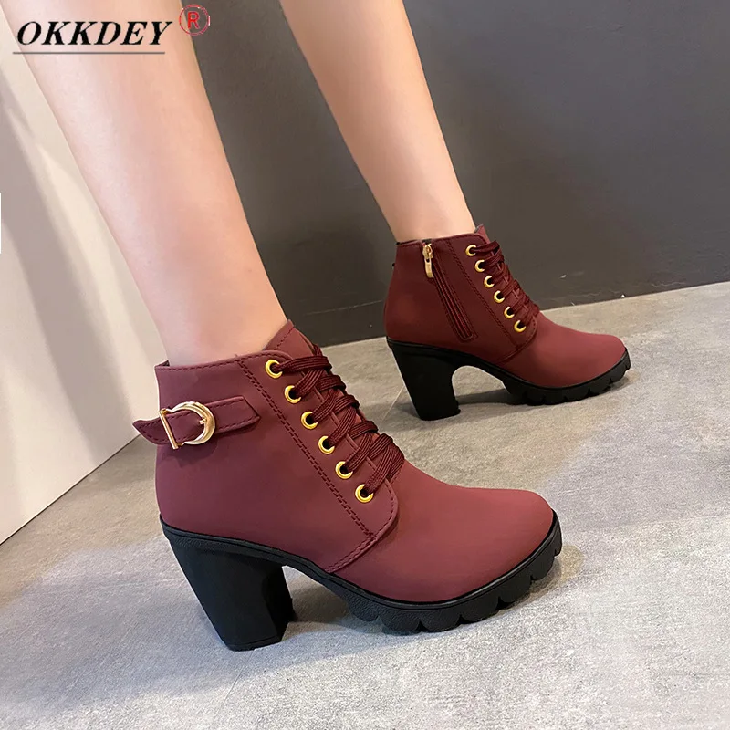 2021 Autumn and Winter New British Style Thick Heel High Heel Martin Boots Women's Strap Belt Buckle and Ankle Short Snow Boots
2021 Autumn and Winter New British Style Thick Heel High Heel Martin Boots Women's Strap Belt Buckle and Ankle Short Snow Boots