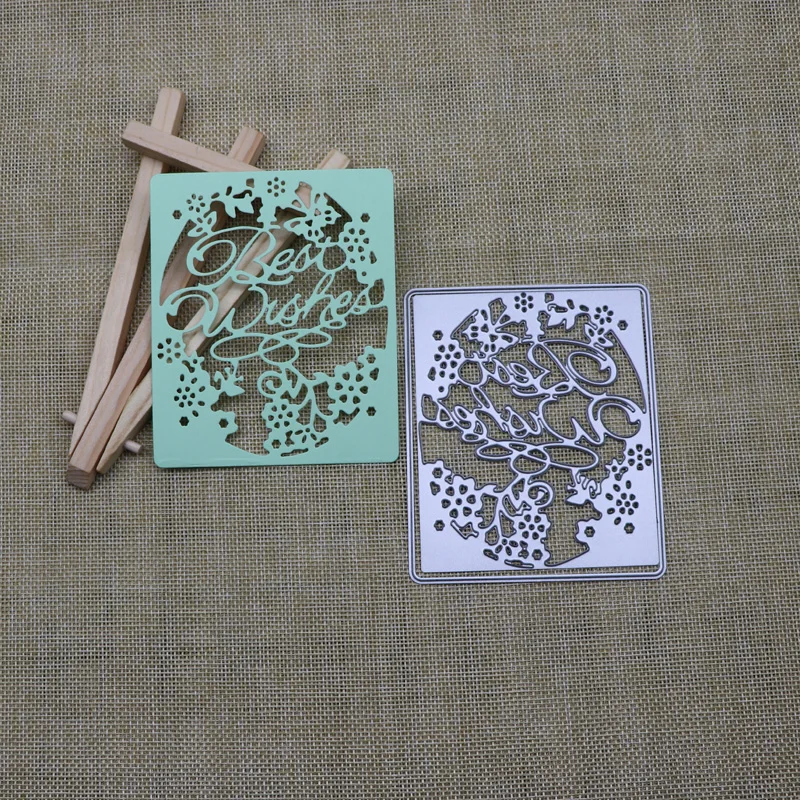 Metal Cutting Dies Cut Die Mold Best Wishes Rectangle Decoration Scrapbook Paper Craft Knife Mould Blade Punch Stencils Dies
Metal Cutting Dies Cut Die Mold Best Wishes Rectangle Decoration Scrapbook Paper Craft Knife Mould Blade Punch Stencils Dies