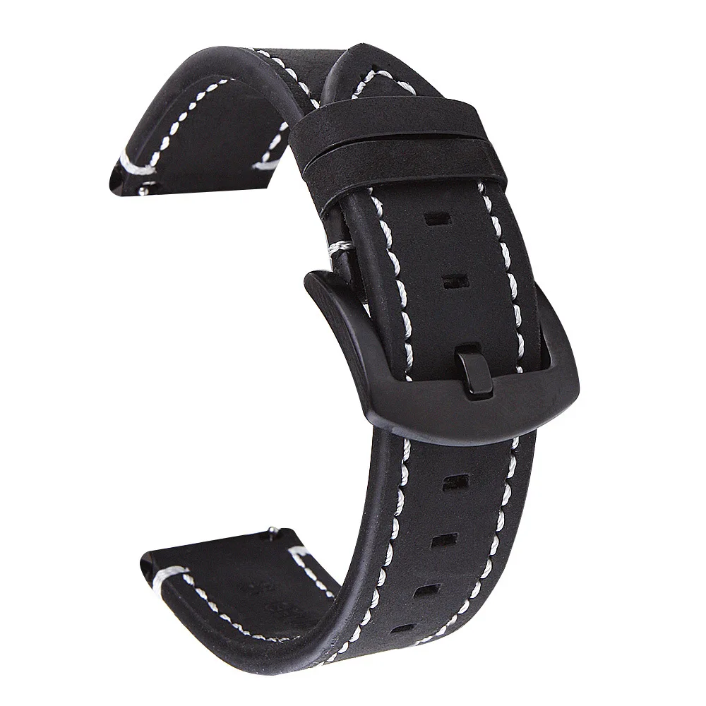 

22mm Bracelet Wrist Straps For Huami Amazfit GTR3 Smartwatch Handmade Leather Watchband For Amazfit GTR 3 Pro/2/2e/47mm/Stratos