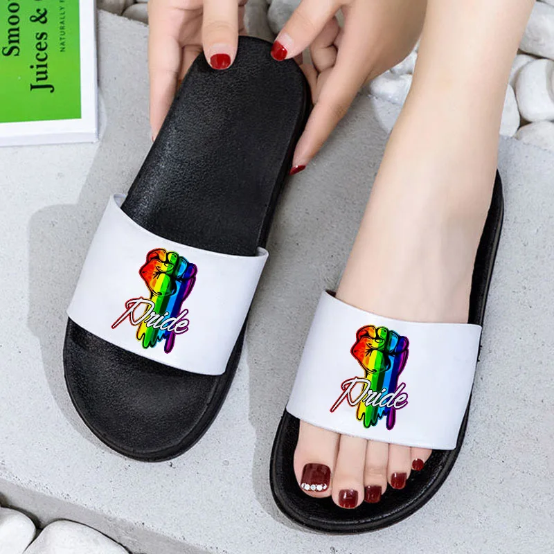 Slippers women 2021 summer Rainbow pattern printing I Love Girls Female Outdoor Casual Beach Sandals Open Toe Flip Flops
Slippers women 2021 summer Rainbow pattern printing I Love Girls Female Outdoor Casual Beach Sandals Open Toe Flip Flops