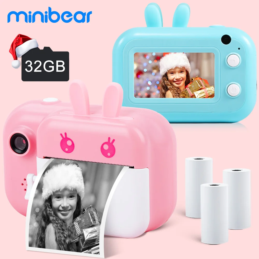 Minibear Children Camera For Kids Instant Camera 1080P Digital Camera For Children Print Camera Toy Birthday Gift For Girl Boys
Minibear Children Camera For Kids Instant Camera 1080P Digital Camera For Children Print Camera Toy Birthday Gift For Girl Boys