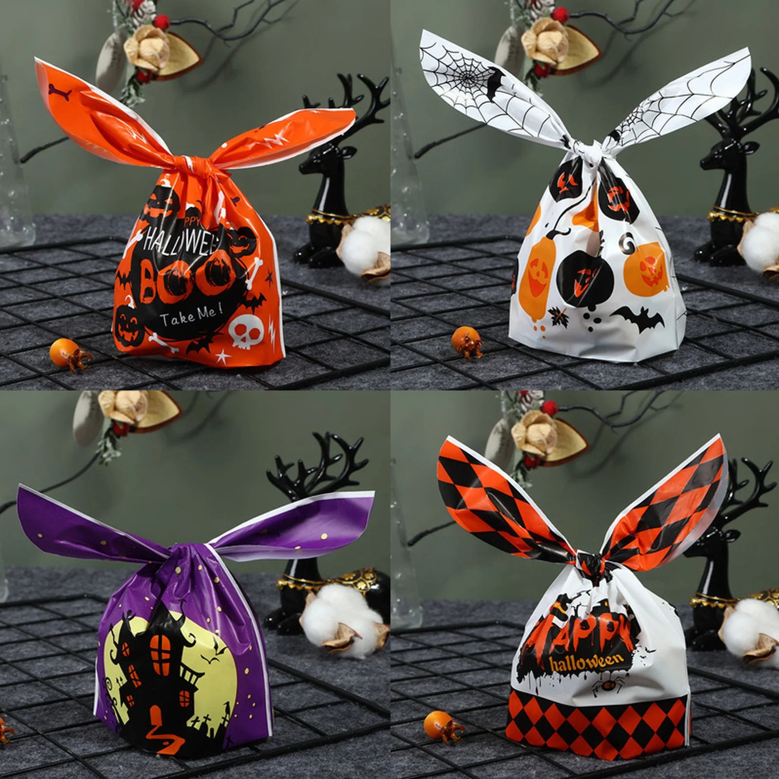 50 шт., пакеты для упаковки конфет на Хэллоуин 
50 шт., пакеты для упаковки конфет на Хэллоуин