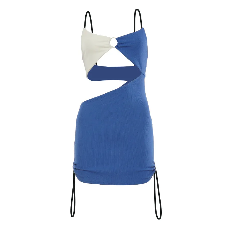 QuanRun Constrast Color Pleat Hollow Out Halter Sexy Casual Women Mini Dress Party Club Streetwear 2021 Spring Summer
QuanRun Constrast Color Pleat Hollow Out Halter Sexy Casual Women Mini Dress Party Club Streetwear 2021 Spring Summer