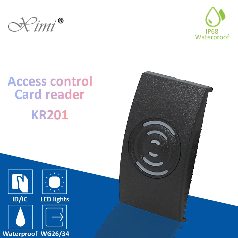 

Водонепроницаемый бесконтактный считыватель ID Карт RFID совместимый с EM интерфейс Wiegand26 34 для контроля доступа 125 кГц