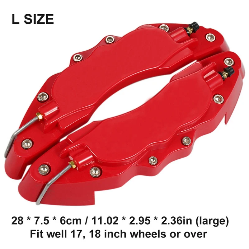 2021 New 1set Front And Rear Universal 3D Red Style Car Disc Brake Caliper Cover Car Brake Modification Brake Caliper Cover 
2021 New 1set Front And Rear Universal 3D Red Style Car Disc Brake Caliper Cover Car Brake Modification Brake Caliper Cover