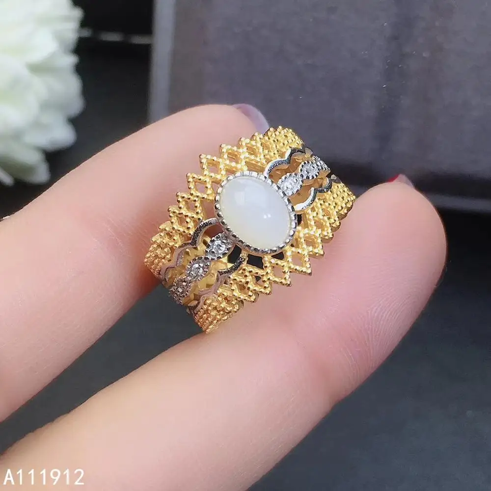 KJJEAXCMY fine jewelry natural white jade 925 sterling silver new men women ring support test popular
KJJEAXCMY fine jewelry natural white jade 925 sterling silver new men women ring support test popular