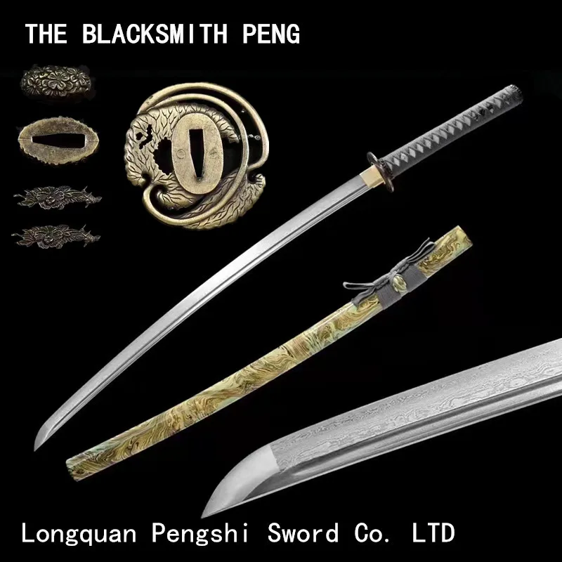 Real Japanese Katanas Swords Hand-folded Forged Pattern Steel Razor Sharp Ready Battle Handmade Full Tang Demon Warrior Catana
Real Japanese Katanas Swords Hand-folded Forged Pattern Steel Razor Sharp Ready Battle Handmade Full Tang Demon Warrior Catana