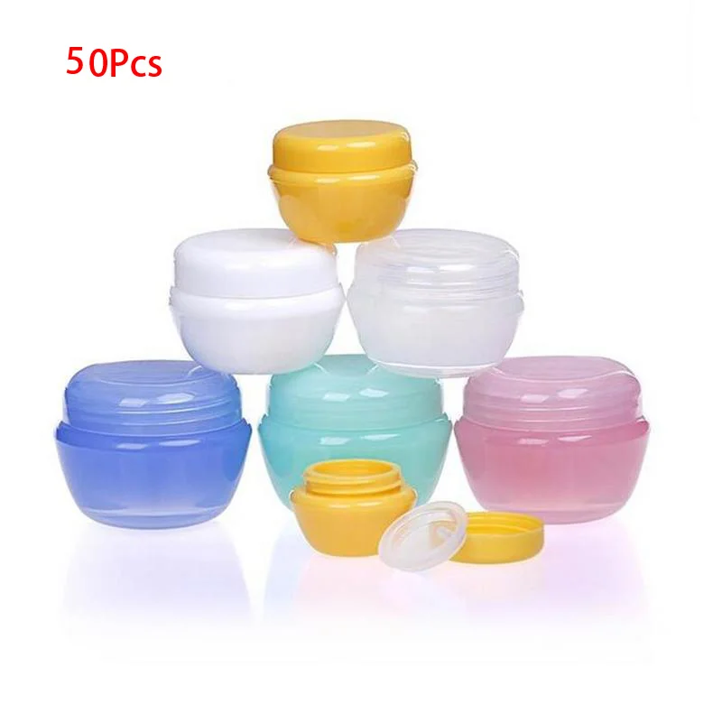 Wholesale 50Pcs 5g/10g/20g/30g Empty Jar Pots Cosmetic Makeup Inner Lid Face Cream Lip Balm Container Refillable Bottles 
Wholesale 50Pcs 5g/10g/20g/30g Empty Jar Pots Cosmetic Makeup Inner Lid Face Cream Lip Balm Container Refillable Bottles