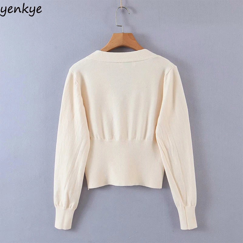 New Fashion Women Autumn Knit Sweater Vintage Solid Color Sexy V Neck Long Sleeve Cropped Cardigan Outerwear Autumn Tops
New Fashion Women Autumn Knit Sweater Vintage Solid Color Sexy V Neck Long Sleeve Cropped Cardigan Outerwear Autumn Tops