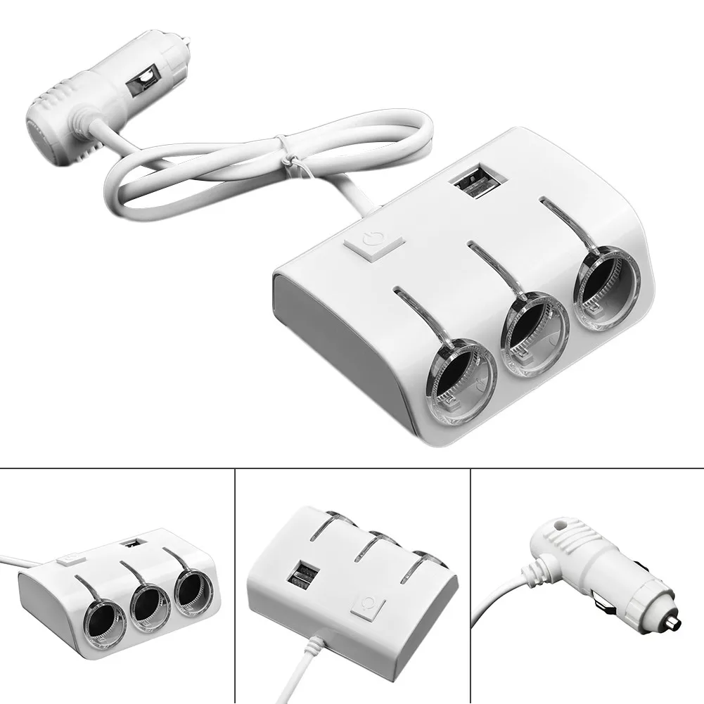Car Splitter Cigarette Lighter Socket 12v Power Adapter For Car DVR GPS Usb Charger Phone Charging Car Accessories
Car Splitter Cigarette Lighter Socket 12v Power Adapter For Car DVR GPS Usb Charger Phone Charging Car Accessories