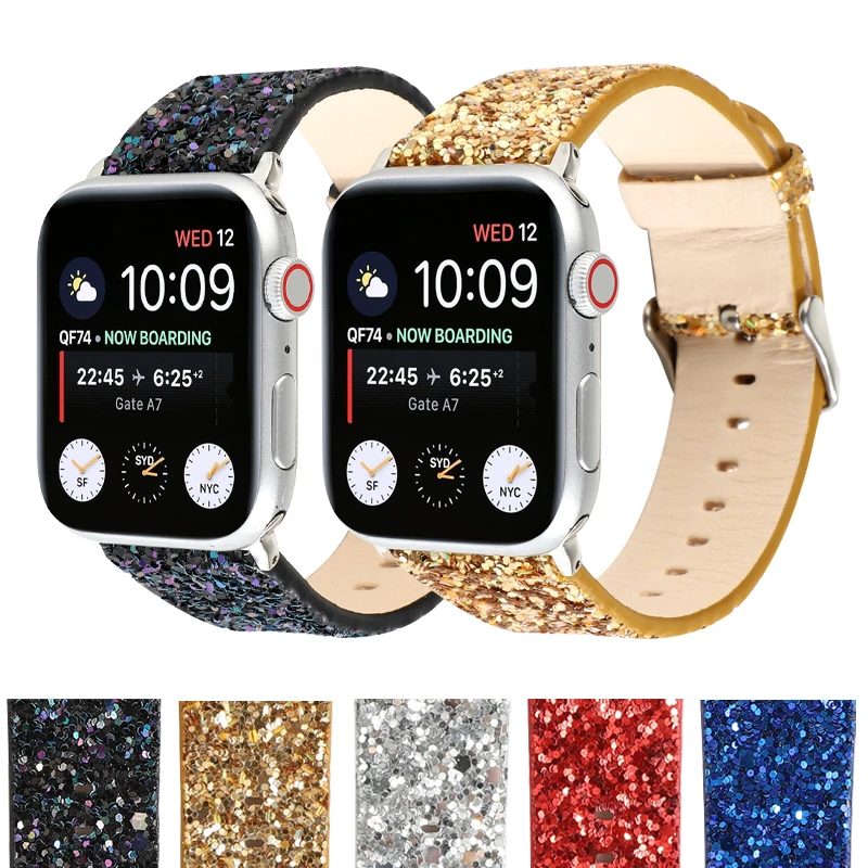 Новые модные кожаные ремешок для наручных часов Apple Watch Series 5 4 3 2 1 38/42/40/44 мм флеш светит ремешок для наручных часов Iwatch, аксессуары для наручны...
Новые модные кожаные ремешок для наручных часов Apple Watch Series 5 4 3 2 1 38/42/40/44 мм флеш светит ремешок для наручных часов Iwatch, аксессуары для наручны...