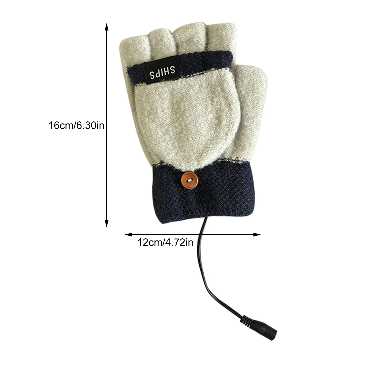 1 Pair Of Winter Half-finger Gloves Flip Cover Fiber Wool Warmth Half-finger Gloves USB Electric Heating Gloves Washable Mitten
1 Pair Of Winter Half-finger Gloves Flip Cover Fiber Wool Warmth Half-finger Gloves USB Electric Heating Gloves Washable Mitten